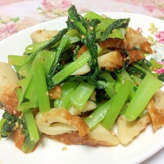 小松菜とちくわの炒め物